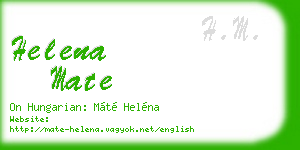 helena mate business card