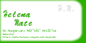 helena mate business card